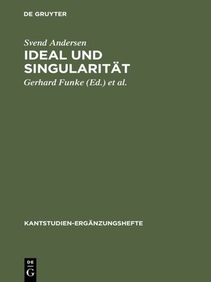 cover image of Ideal und Singularität